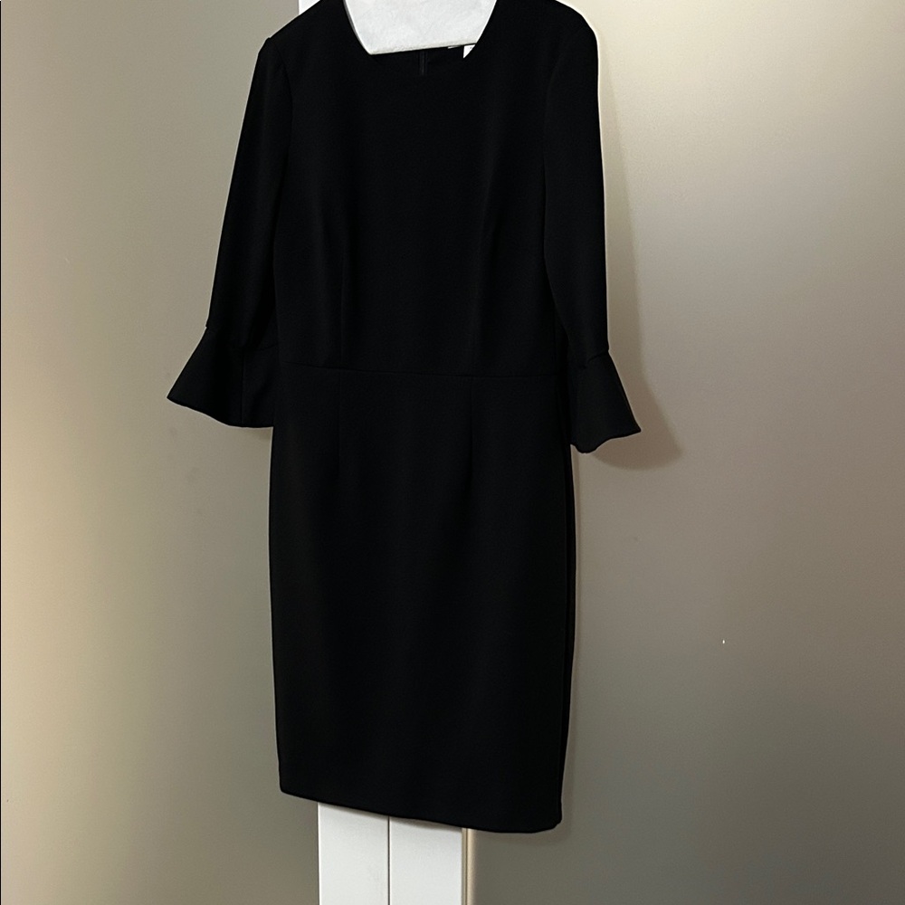 Donna Morgan Black Bell Sleeve Dress
